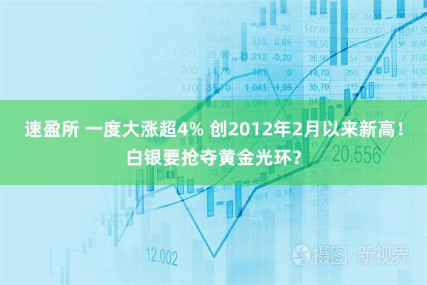 速盈所 一度大涨超4% 创2012年2月以来新高！白银要抢夺黄金光环？