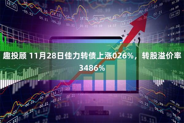 趣投顾 11月28日佳力转债上涨026%，转股溢价率3486%